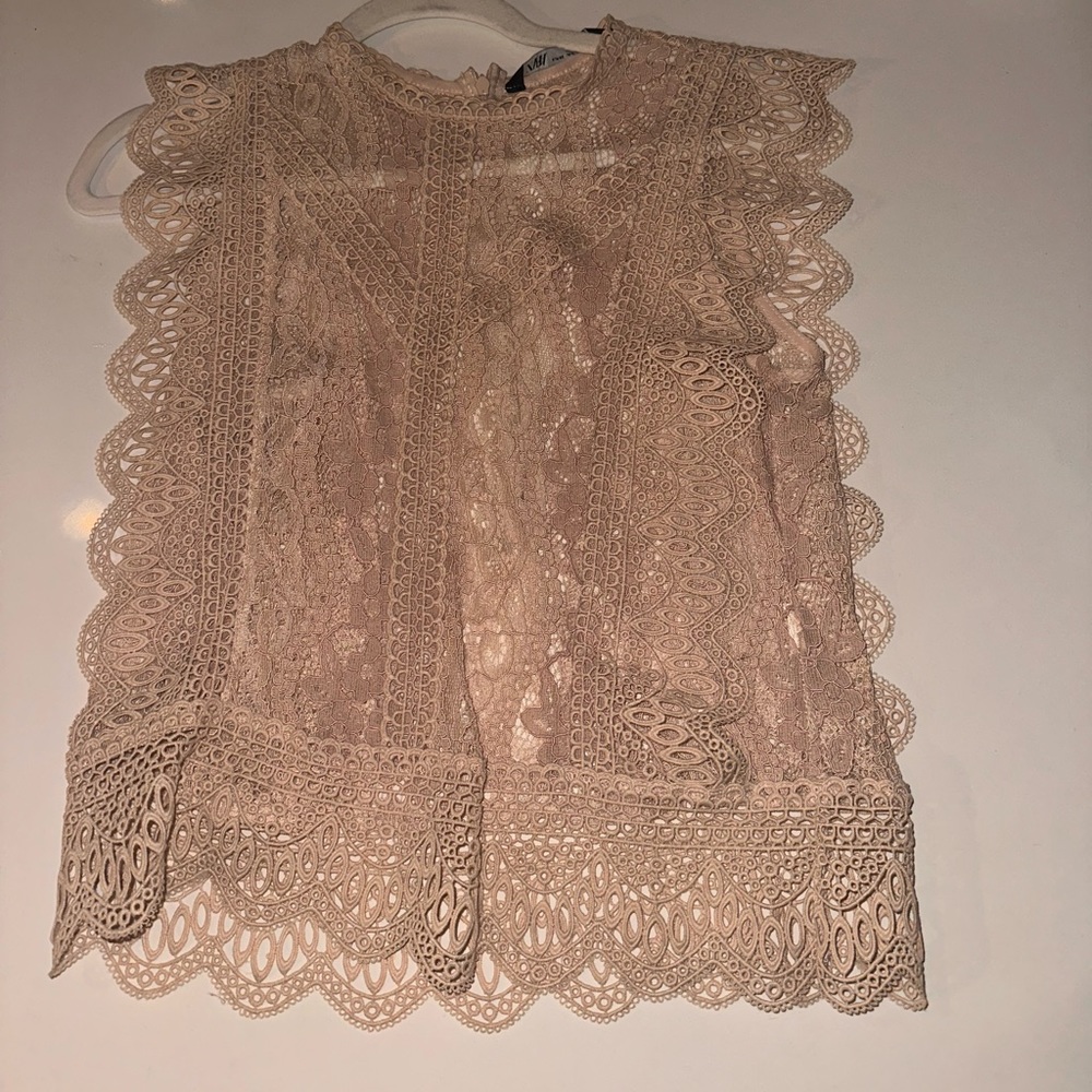 ZARA CROCHET TOP